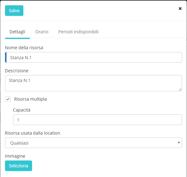 Gestione delle risorsa per un servizio di prenotazione