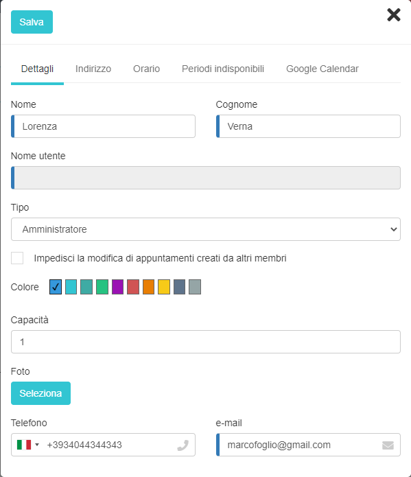 Membri dello staff dell'azienda