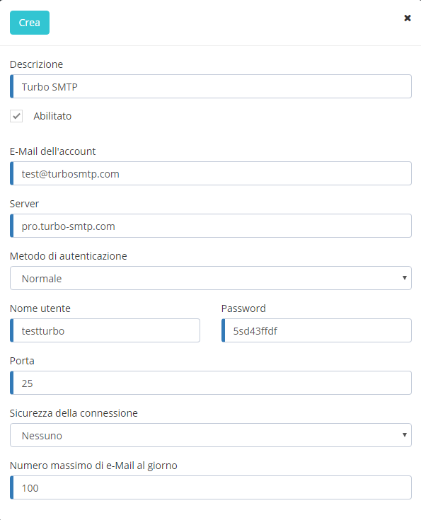 Server di invio e-mail per e-mail marketing